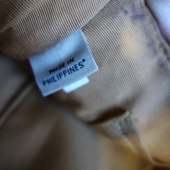 COACH Lyla Double Gusset leather convertible crossbody Saddle Tan brass tone hdw - Picture 7 of 9